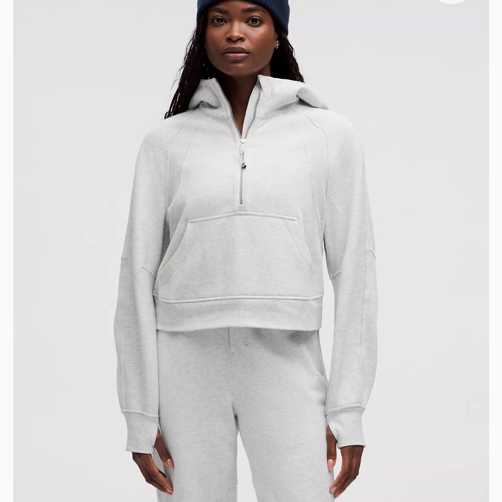 Lululemon Scuba Gray Half-Zip
